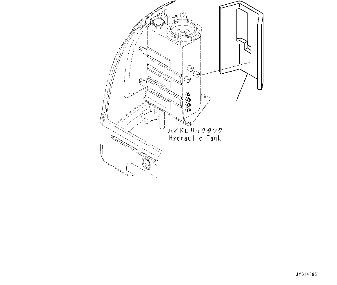Komatsu parts book diagram for PC55MR-3 S/N 15001-UP: М ?ДЮ, Ќм“ ?–ы АЭё ј ?Д(#16001-16500)