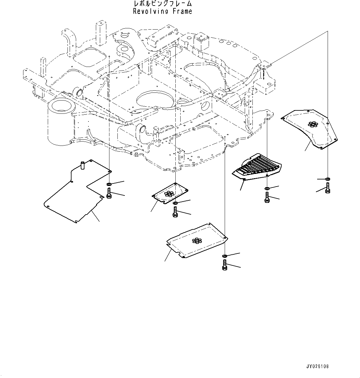 Komatsu parts book diagram for PC55MR-3 S/N 15001-UP: ?ЭАЮ  ?КЮ ?, (“ъ–{ —P)(#18366-)