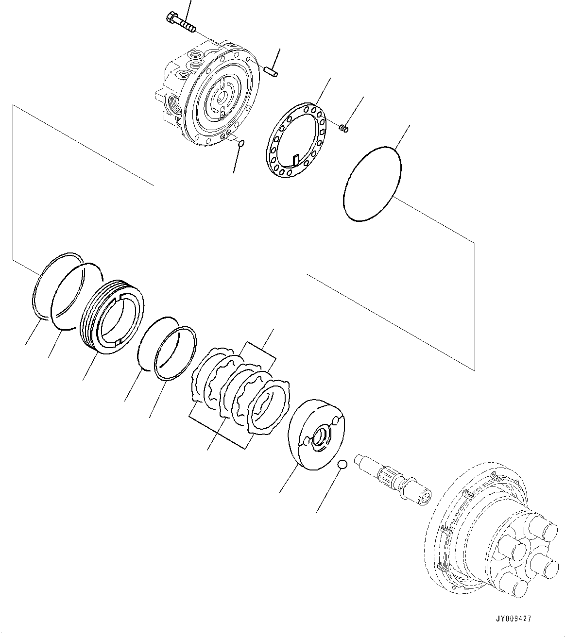 Komatsu parts book diagram for PC55MR-3 S/N 15001-UP: ДЧЇё МЪ ?С, ‘–ЌS У ?А Ќ\ђ ?•”•I (3/3)(#15001-15400)