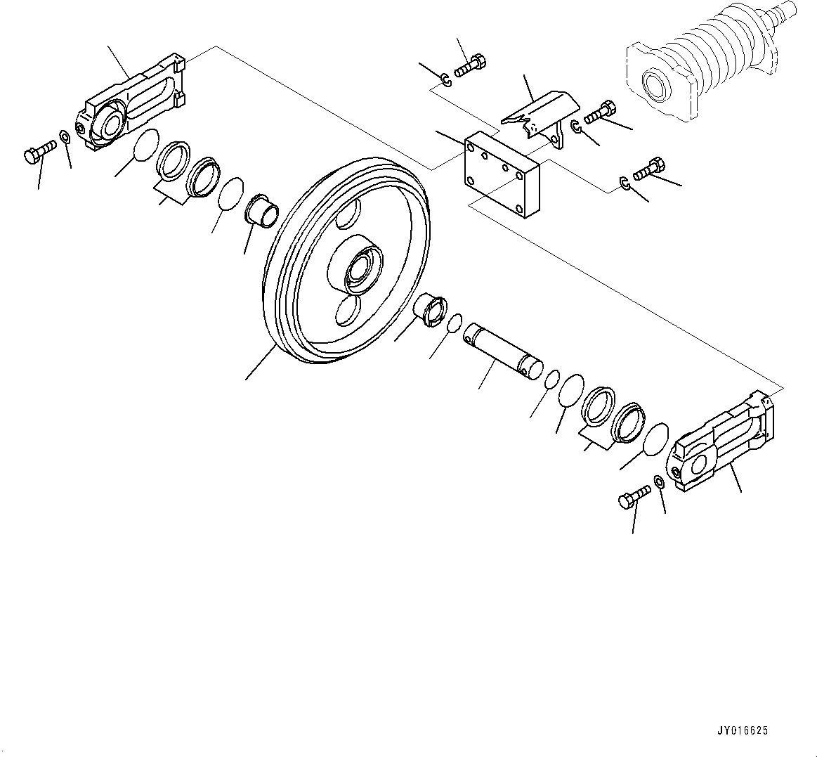 Komatsu parts book diagram for PC55MR-3 S/N 15001-UP: ДЧЇё МЪ ?С, МЫЭД  ?ІДЮЧ(#15001-15400)