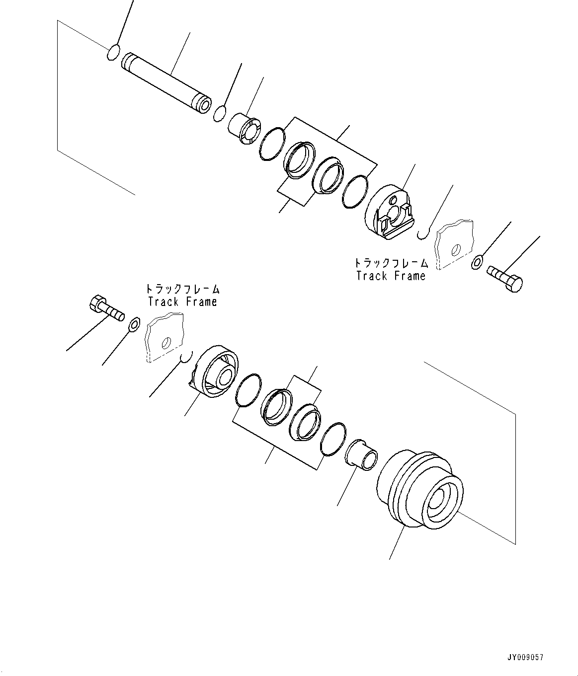 Komatsu parts book diagram for PC55MR-3 S/N 15001-UP: ДЧЇё МЪ ?С, ДЧЇёЫ ?Ч(#15001-19691)
