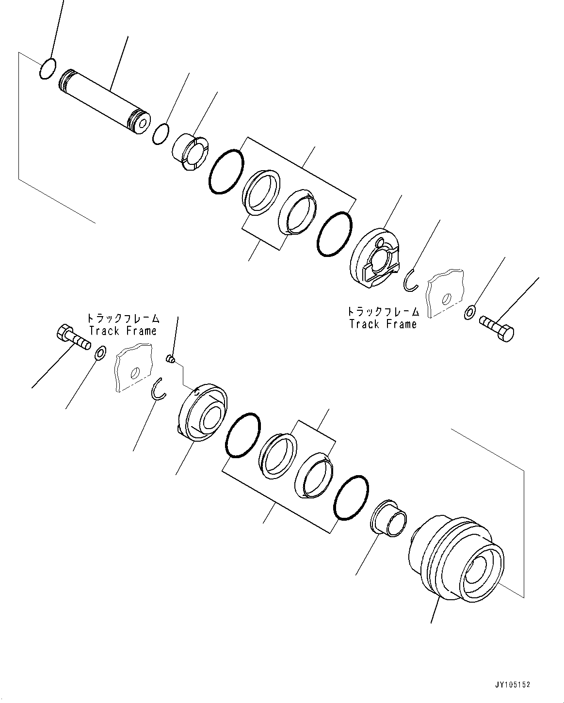 Komatsu parts book diagram for PC55MR-3 S/N 15001-UP: ДЧЇё МЪ ?С, ДЧЇёЫ ?Ч(#19692-)