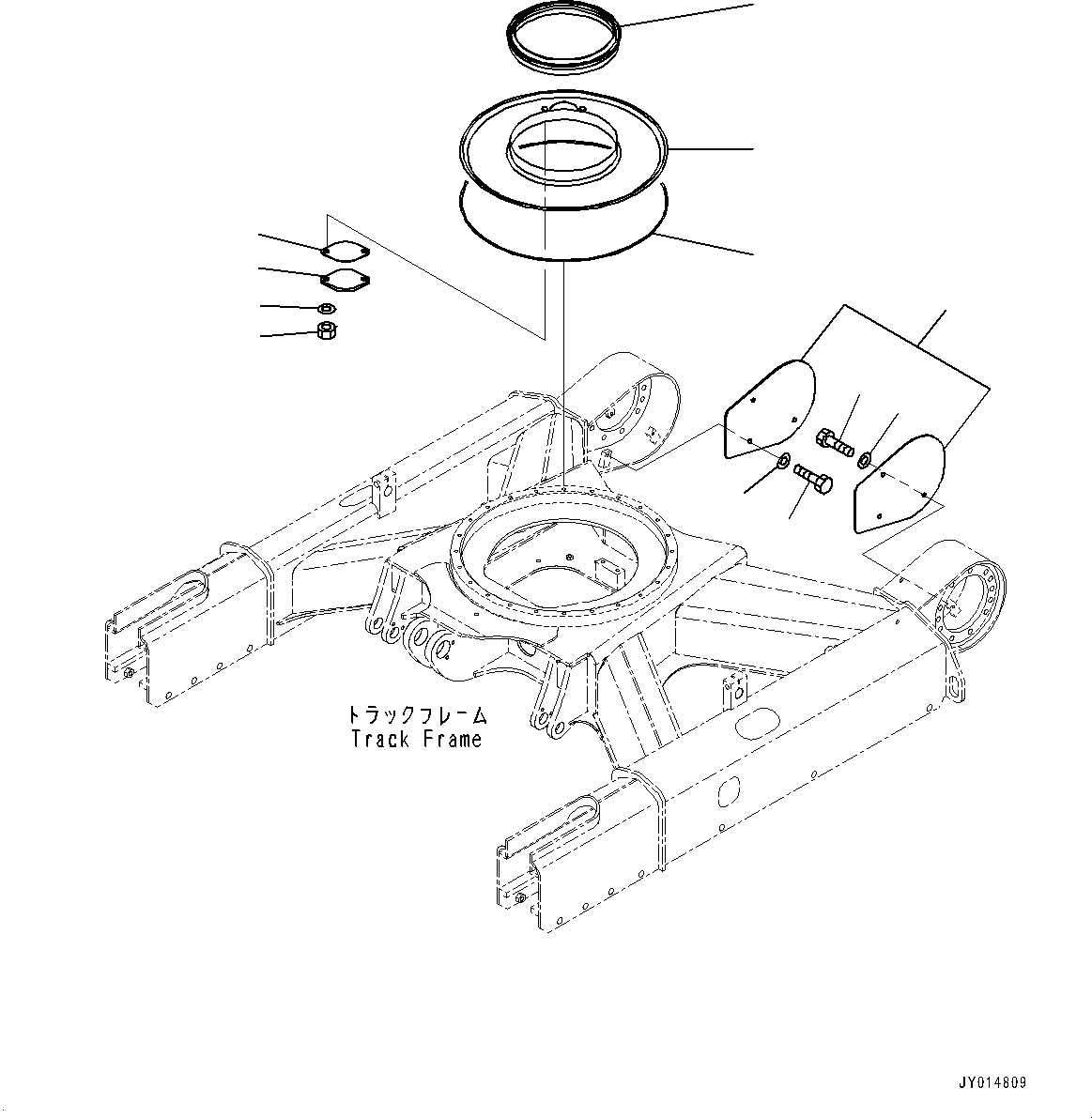 Komatsu parts book diagram for PC55MR-3 S/N 15001-UP: ДЧЇё МЪ ?С, ёЮШ ?Ѕ КЮЅҐМ ?ІЕЩ ДЮЧІМЮ  ?КЮ ?(#16501-16637)