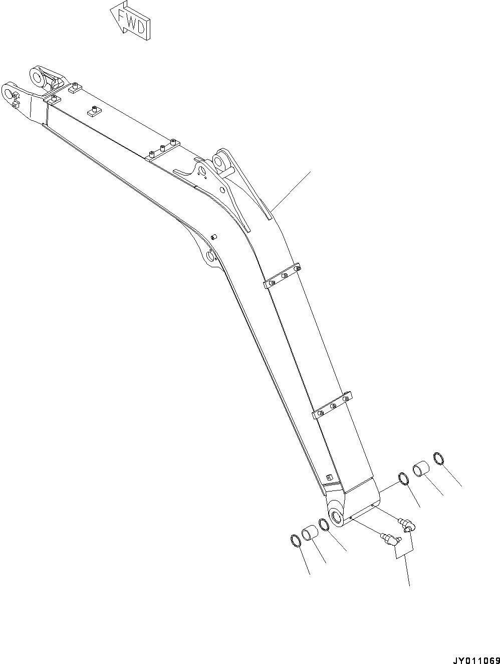 Komatsu parts book diagram for PC55MR-3 S/N 15001-UP: МЮ ?С ХЖЇД, МЮ ?СҐМЮј ?(#15001-15400)