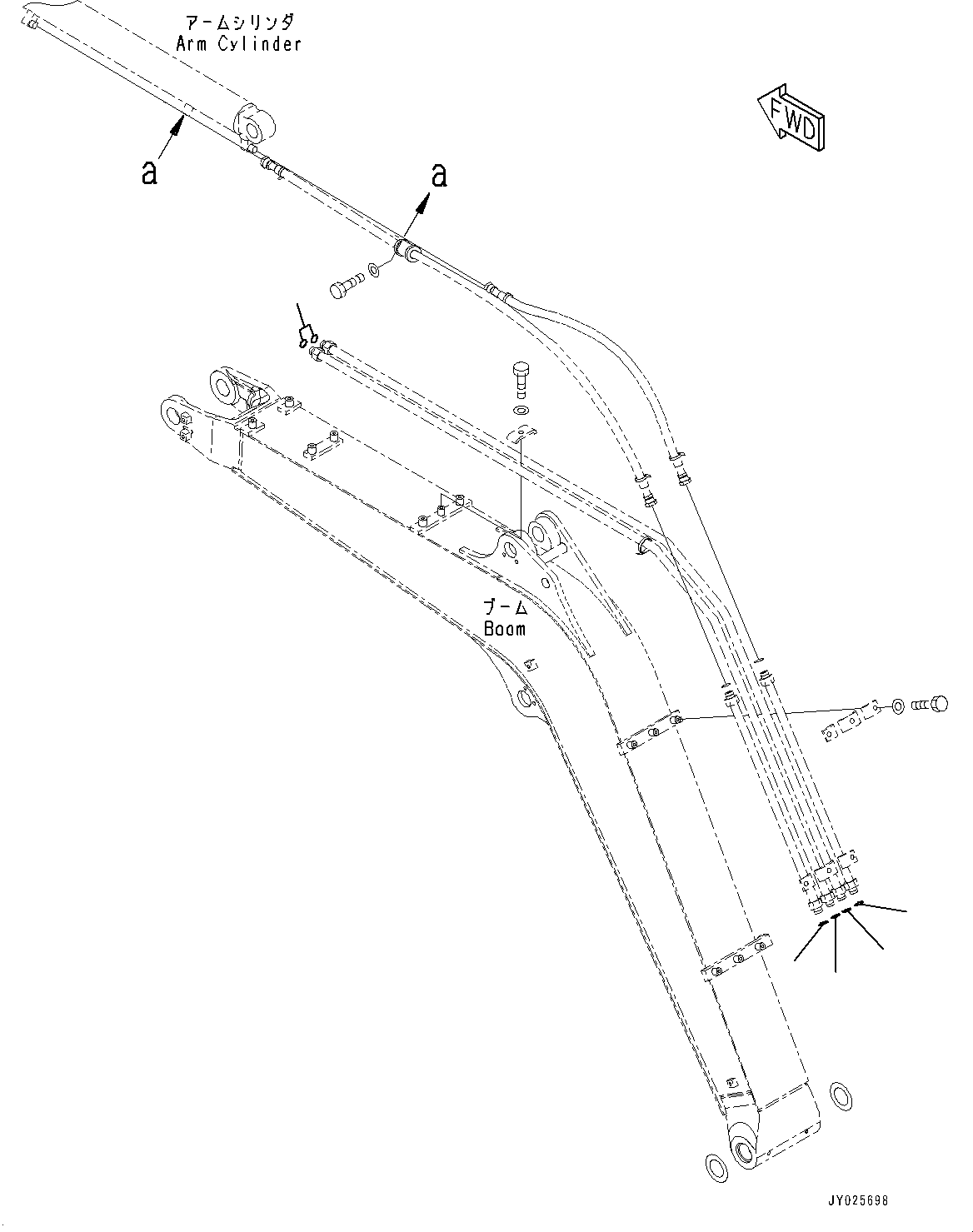 Komatsu parts book diagram for PC55MR-3 S/N 15001-UP: МЮ ?С ХЖЇД, OШЭёЮ(#18757-)