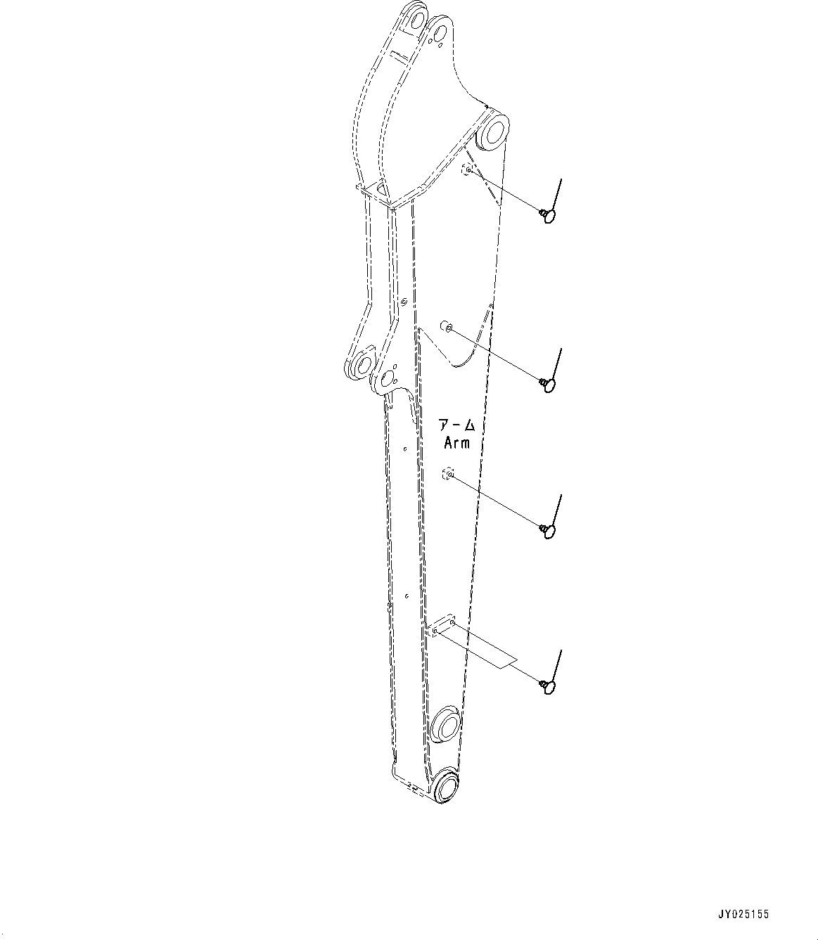 Komatsu parts book diagram for PC55MR-3 S/N 15001-UP: ? ?С ХЖЇД,  ? ?ЇМЯ (2000MM ‹ ?‰ ?  ? ?С)(#18288-)