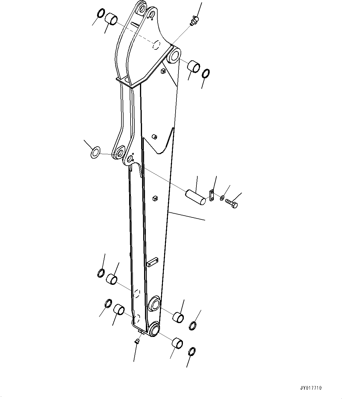 Komatsu parts book diagram for PC55MR-3 S/N 15001-UP: ? ?С ХЖЇД,  ? ?СҐЛЯЭ (2000MM  ? ?С, 1  ?АЇБТЭД, “ъ–{ —P)(#16510-)