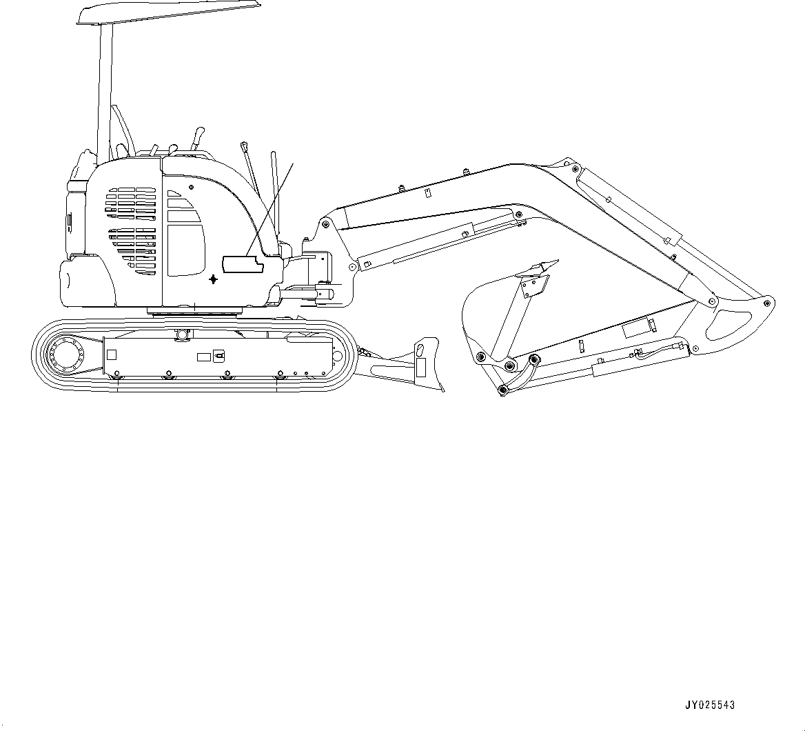 Komatsu parts book diagram for PC55MR-3 S/N 15001-UP: ЪЭАЩ КЮ ?јЮ ?Э МЯЪ ?Д, (#18501-)