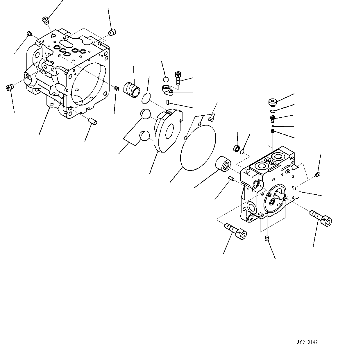 Excavators Komatsu / PC55MR-3 S/N 15001-UP (North America Spec.)(0000185c) / Engine Unit, Inner Parts, Piston Pump (1/5) (#16501-17434)(B021007 : B9999-023006)