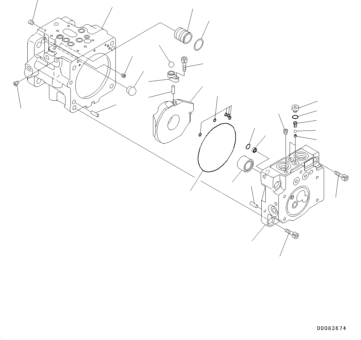 Excavators Komatsu / PC55MR-3 S/N 15001-UP (North America Spec.)(0000185c) / Engine Unit, Inner Parts, Piston Pump (1/6) (#15427-16000)(B015006 : B9999-006006)