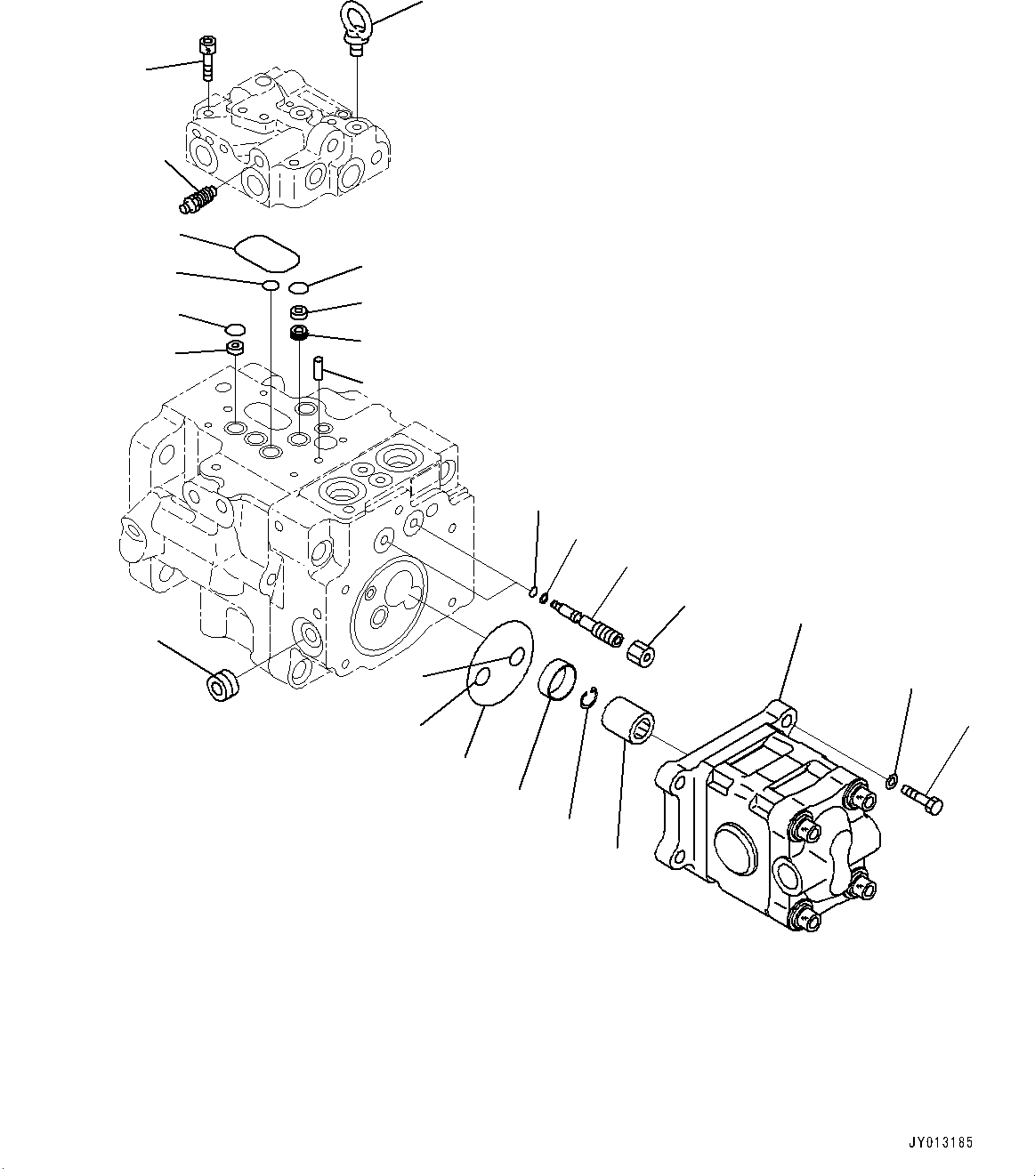 Excavators Komatsu / PC55MR-3 S/N 15001-UP (North America Spec.)(0000185c) / Engine Unit, Inner Parts, Piston Pump (5/6) (#15427-16000)(B015010 : B9999-006010)