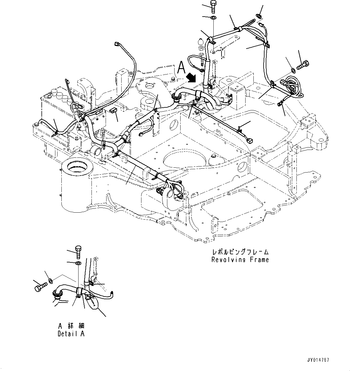 Excavators Komatsu / PC55MR-3 S/N 15001-UP (North America Spec.)(0000185c) / Electric Wiring Harness, Main Wiring Harness (1/2) (#15427-16500)(E003001 : E0200-006001)