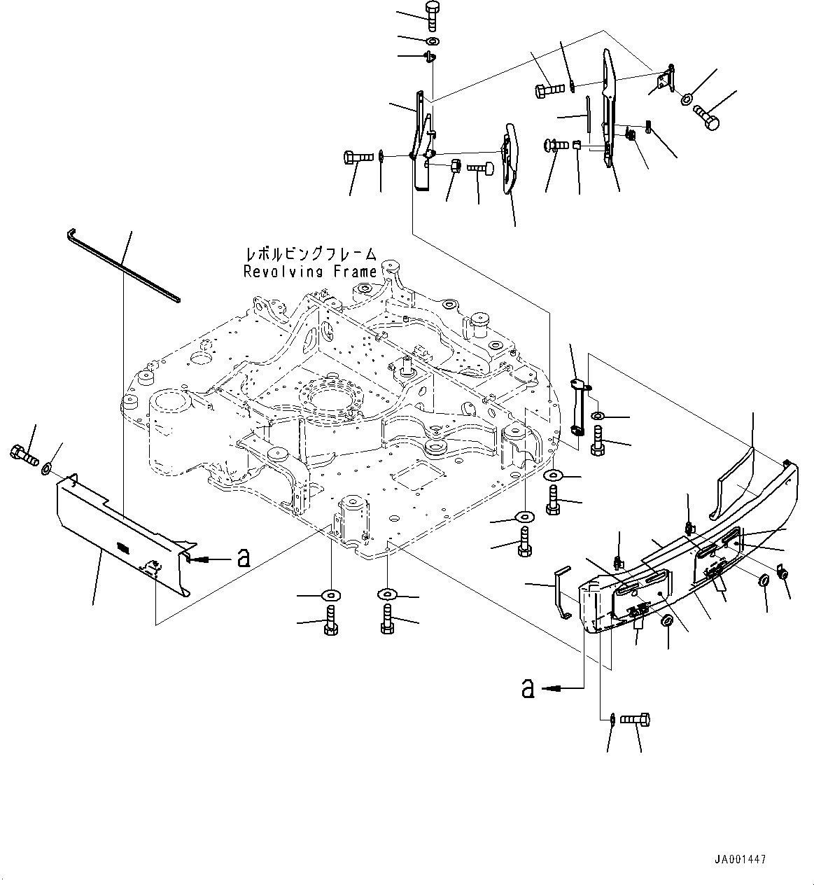 Excavators Komatsu / PC78US-8 S/N 15001-UP (EU Spec.)(0000191c) / Side Cover (#15001-)(M007001 : M1130-001001)