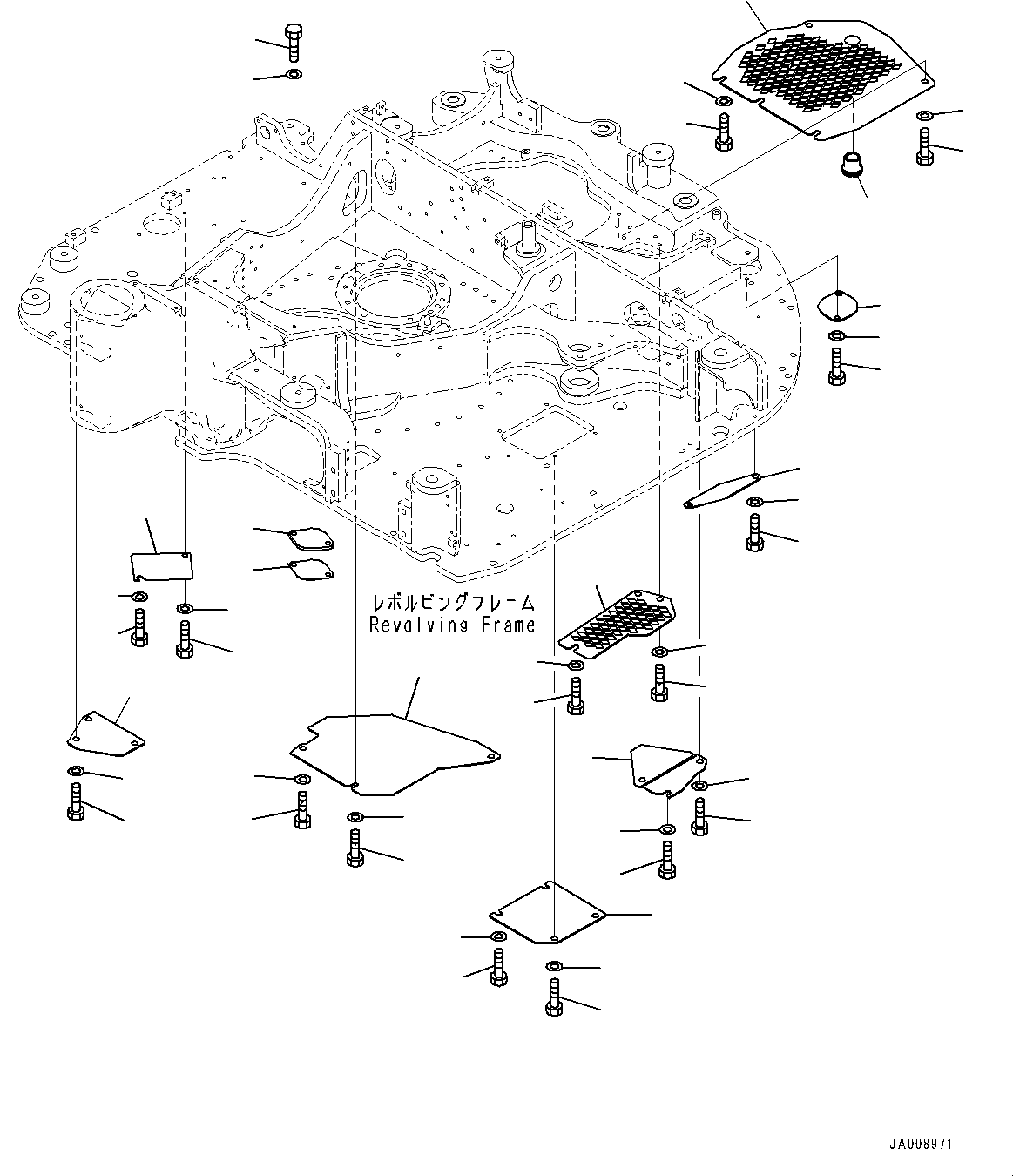 Excavators Komatsu / PC78US-8 S/N 15001-UP (EU Spec.)(0000191c) / Under Cover,  (#17344-)(M023002 : M1810-001001A)