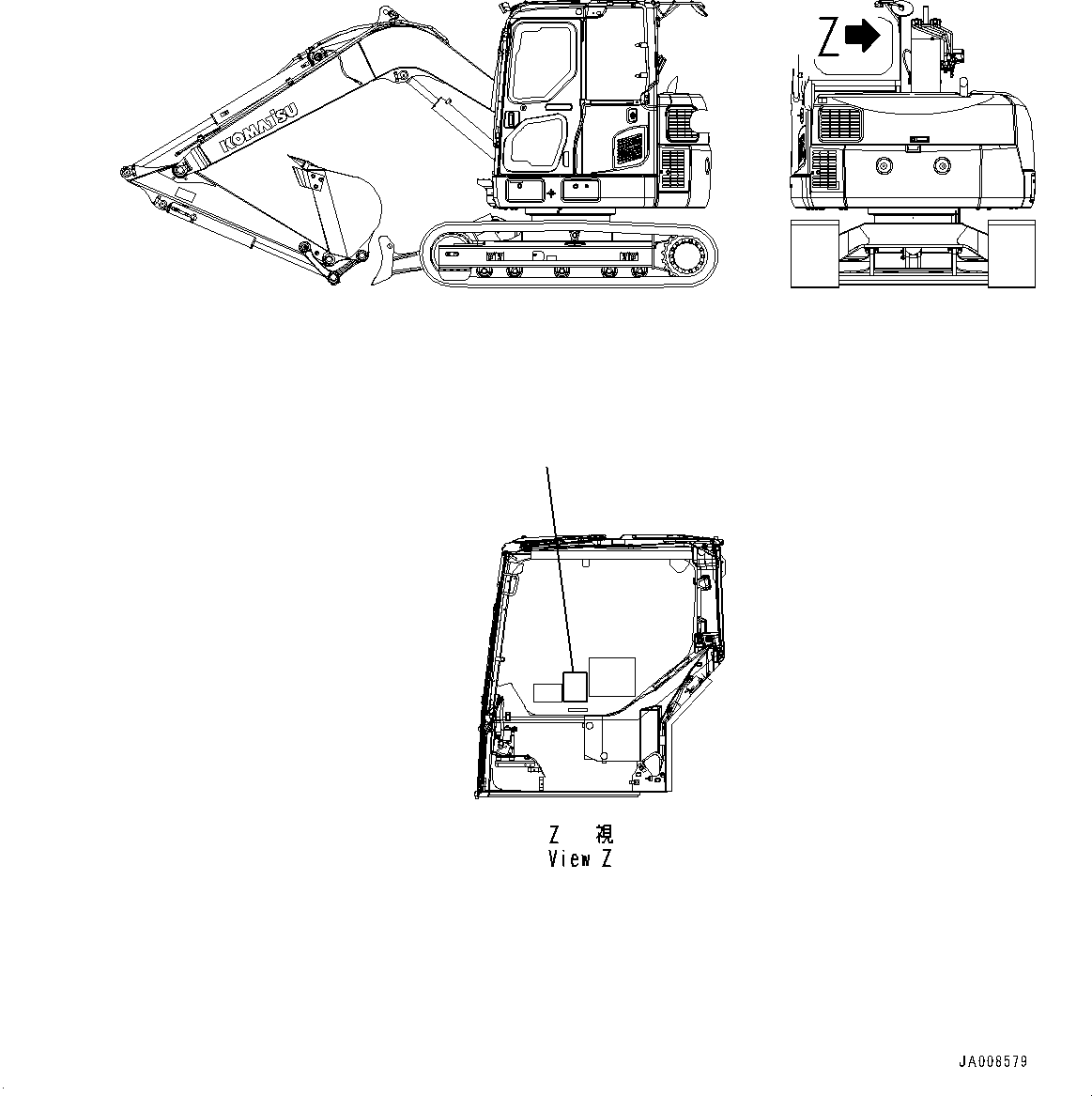 Excavators Komatsu / PC78US-8 S/N 15001-UP (EU Spec.)(0000191c) / Lifting Capacity Chart (#15001-)(U004001 : U0200-001001)