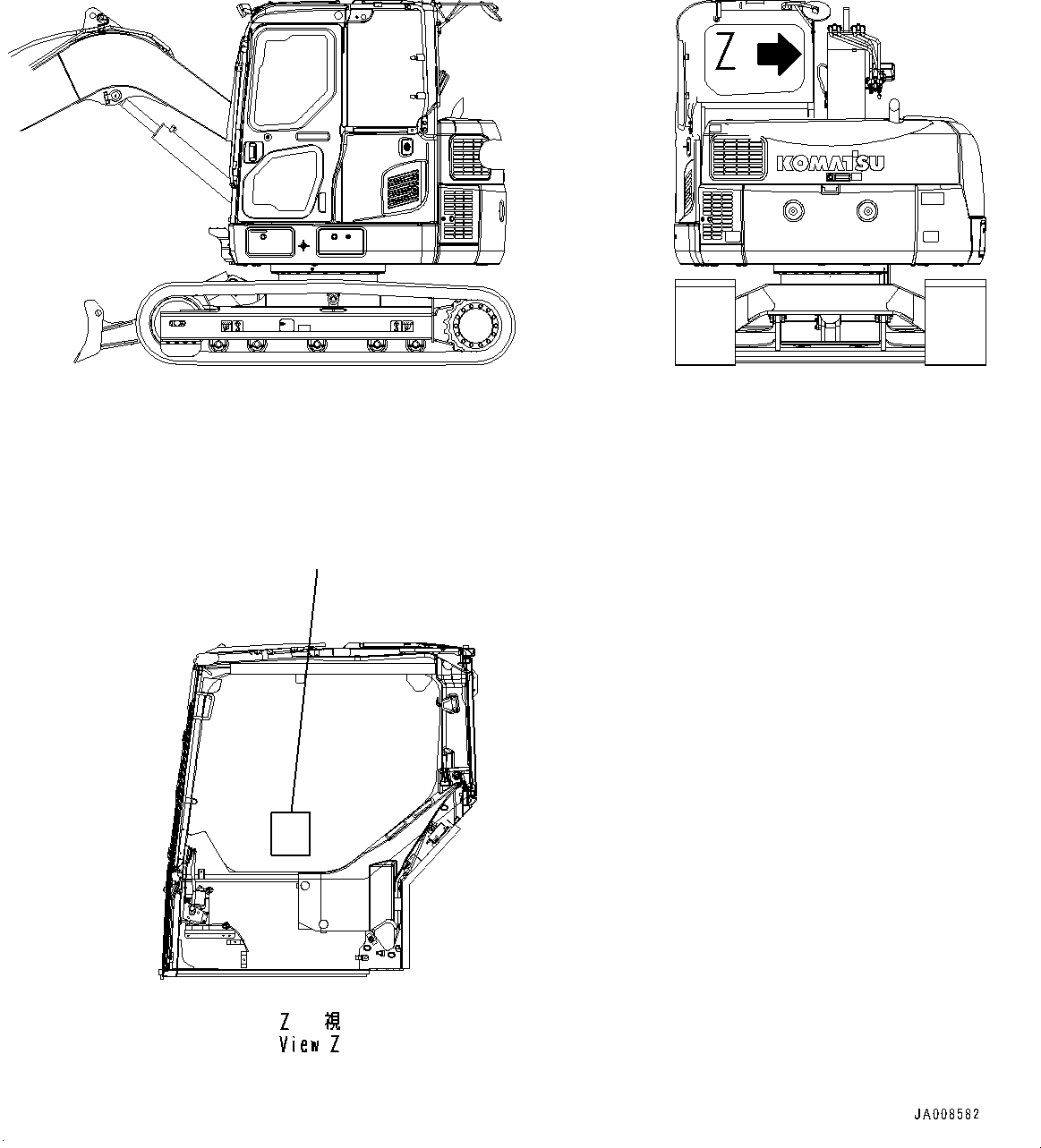 Excavators Komatsu / PC78US-8 S/N 15001-UP (EU Spec.)(0000191c) / Lifting Capacity Chart (#15750-)(U008001 : U0200-008001)