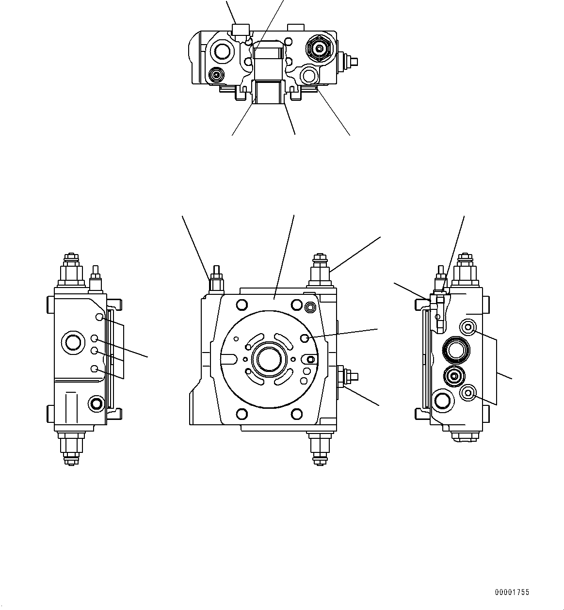 Wheel Loaders Komatsu / WA200-6 S/N 70001-UP(0000199c) / Hydrostatic Transmission (HST) Pump and Motor, Inner Parts, Pump (5/14) (#70001-)(F003006 : F2430-001005)