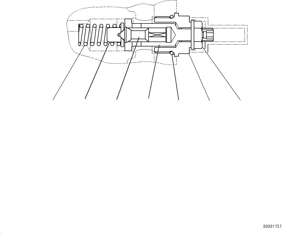Wheel Loaders Komatsu / WA200-6 S/N 70001-UP(0000199c) / Hydrostatic Transmission (HST) Pump and Motor, Inner Parts, Pump (7/14) (#70001-)(F003008 : F2430-001007)
