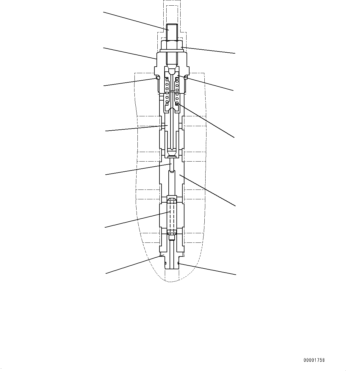 Wheel Loaders Komatsu / WA200-6 S/N 70001-UP(0000199c) / Hydrostatic Transmission (HST) Pump and Motor, Inner Parts, Pump (8/14) (#70001-)(F003009 : F2430-001008)
