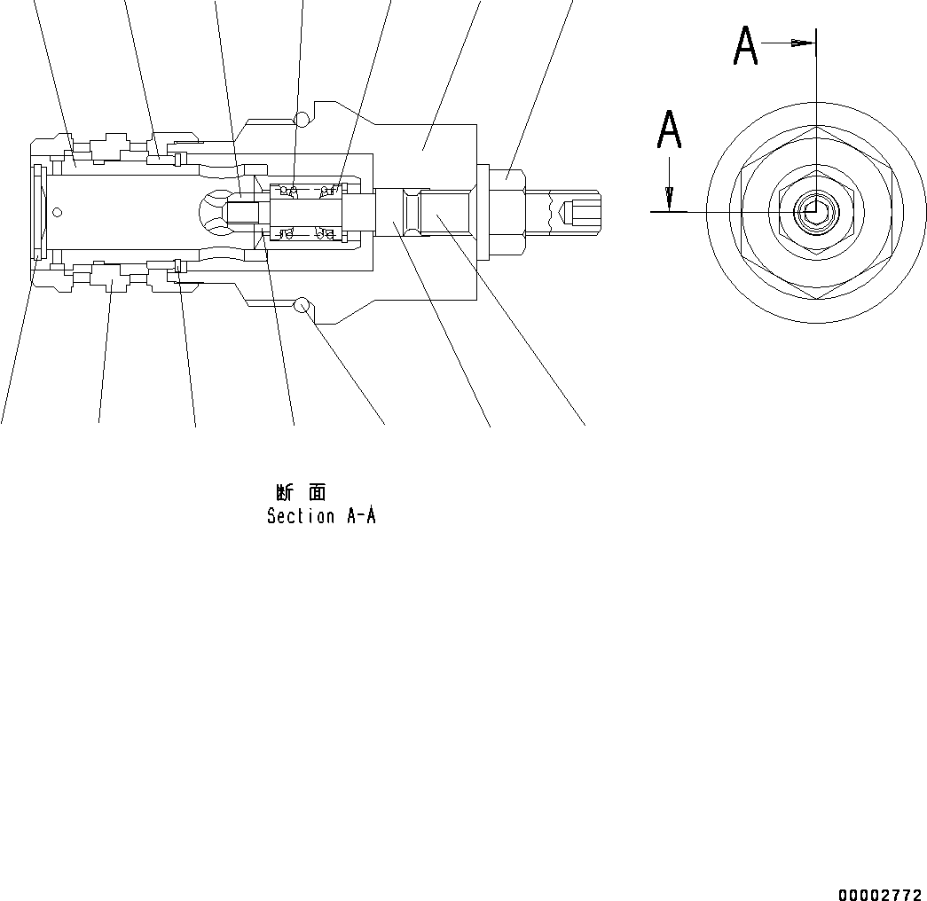 Wheel Loaders Komatsu / WA200-6 S/N 70001-UP(0000199c) / Hydrostatic Transmission (HST) Pump and Motor, Inner Parts, Pump (14/14) (#70001-71823)(F003018 : F2430-001014)
