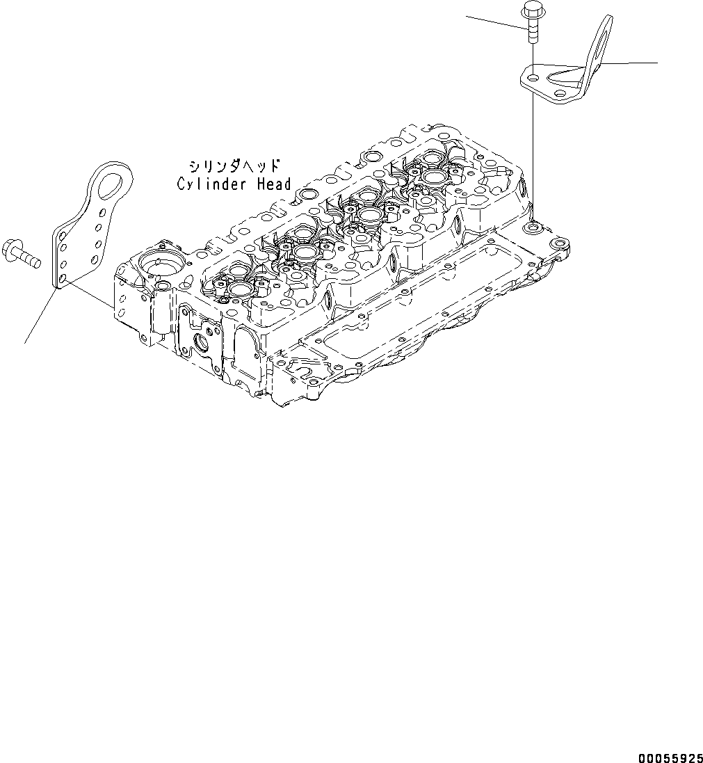 Komatsu parts book diagram for SAA4D107E-1D S/N 26527701-UP (For PC160LC-8): LIFTING BRACKET (#26527701-)