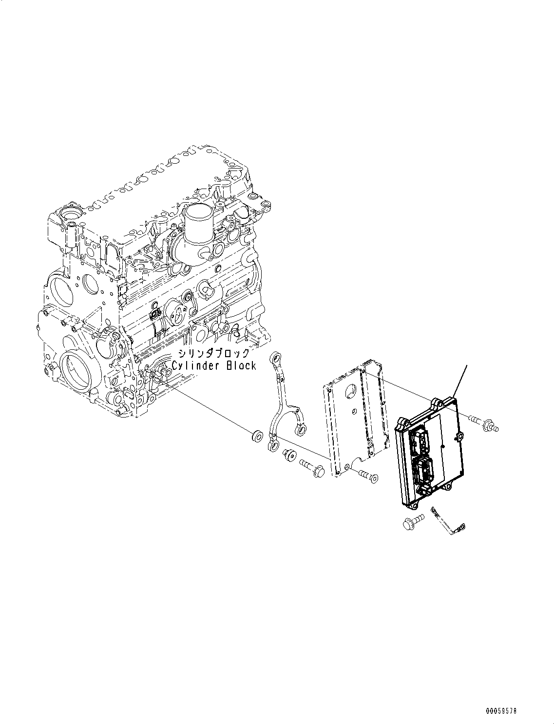 Komatsu parts book diagram for SAA4D107E-1D S/N 26527701-UP (For PC160LC-8): FUEL INJECTION CONTROLLER (#26527701-)