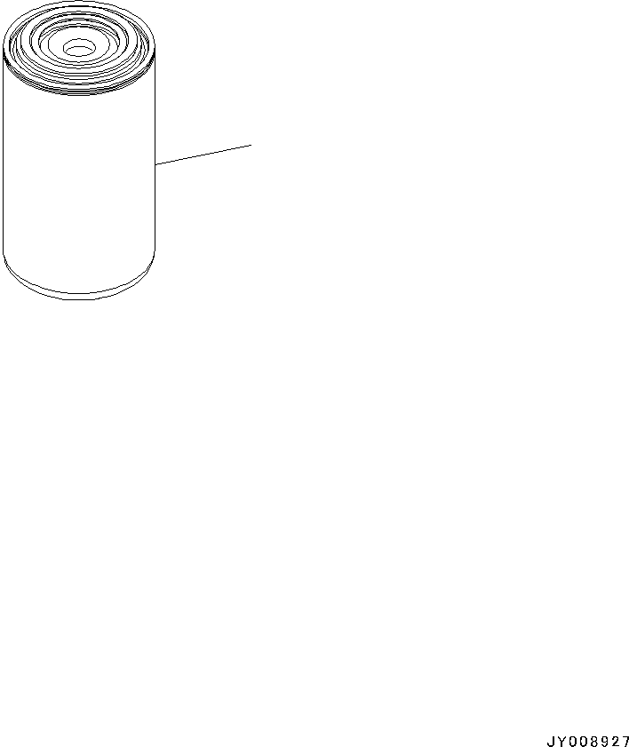 Komatsu parts book diagram for SAA4D107E-1D S/N 26527701-UP (For PC160LC-8): FUEL FILTER CARTRIDGE (#26541105-)