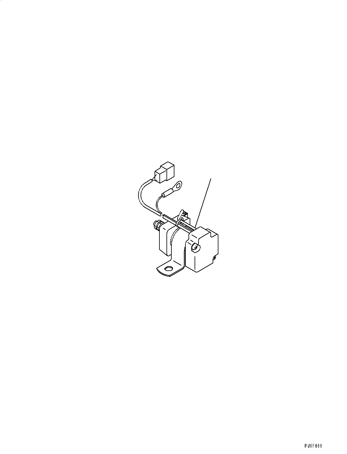 Komatsu parts book diagram for SAA4D107E-1D S/N 26527701-UP (For PC160LC-8): STARTING MOTOR RELAY (#26527701-)