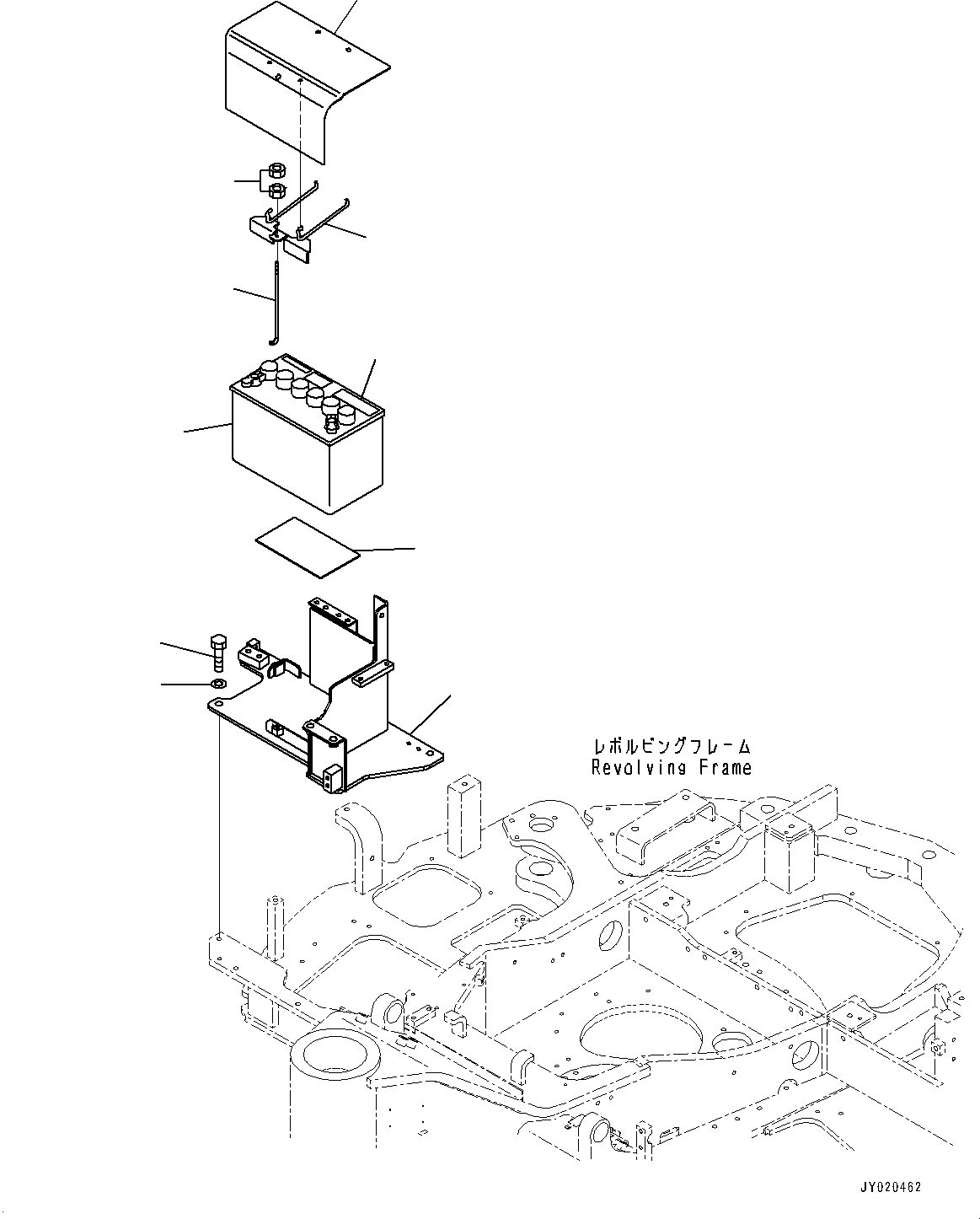 Excavators Komatsu / PC55MR-3 S/N 15001-UP (EU Spec.)(0000222c) / Battery (#15001-)(E002001 : E0100-002001)