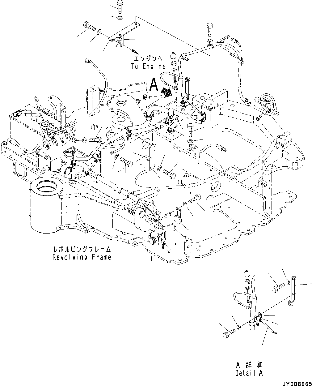 Excavators Komatsu / PC55MR-3 S/N 15001-UP (EU Spec.)(0000222c) / Electric Wiring Harness, Main Wiring Harness (2/2) (#15001-15426)(E003002 : E0200-001002)