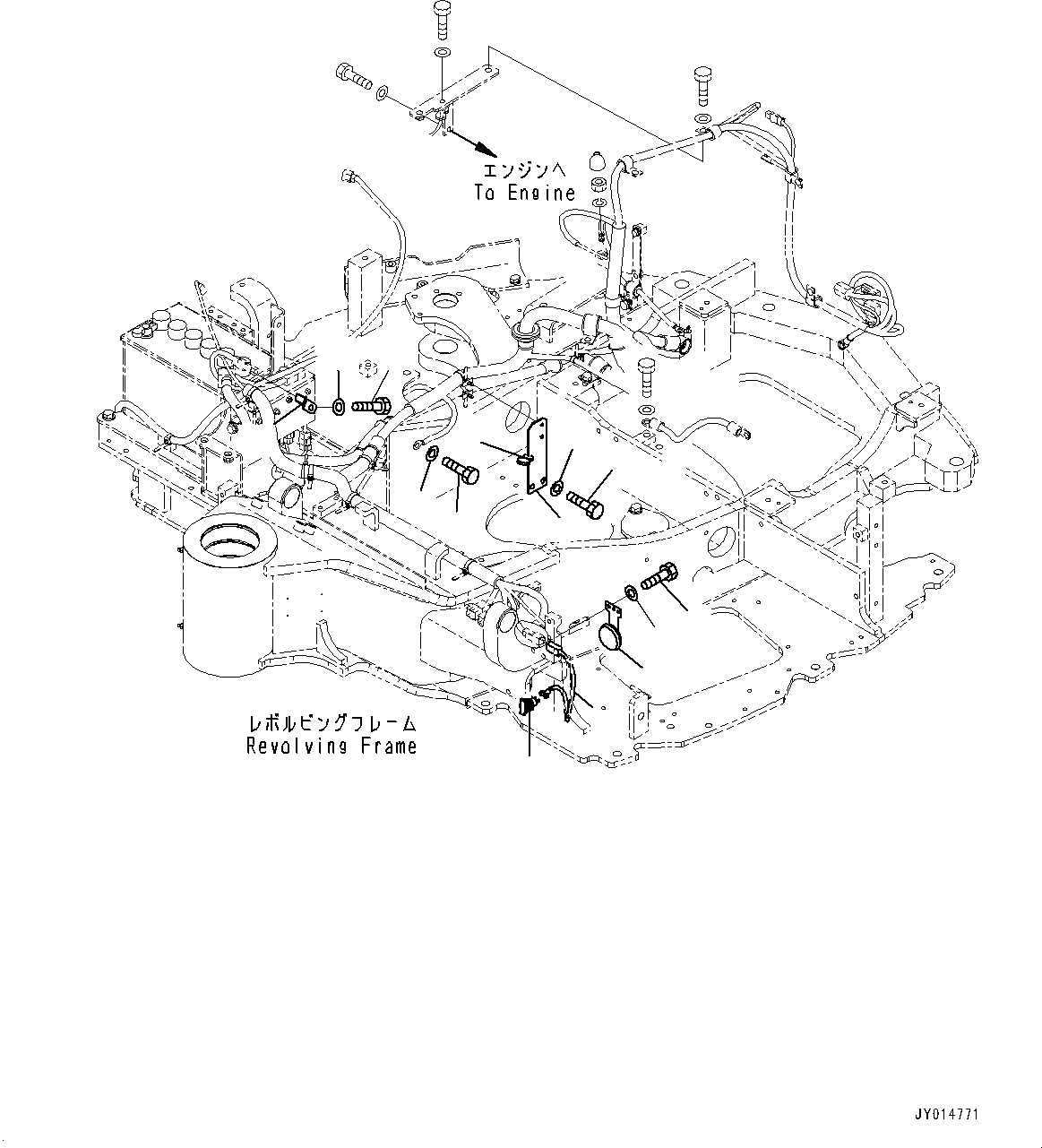 Excavators Komatsu / PC55MR-3 S/N 15001-UP (EU Spec.)(0000222c) / Electric Wiring Harness, Main Wiring Harness (2/2) (#16001-)(E008002 : E0200-007002)