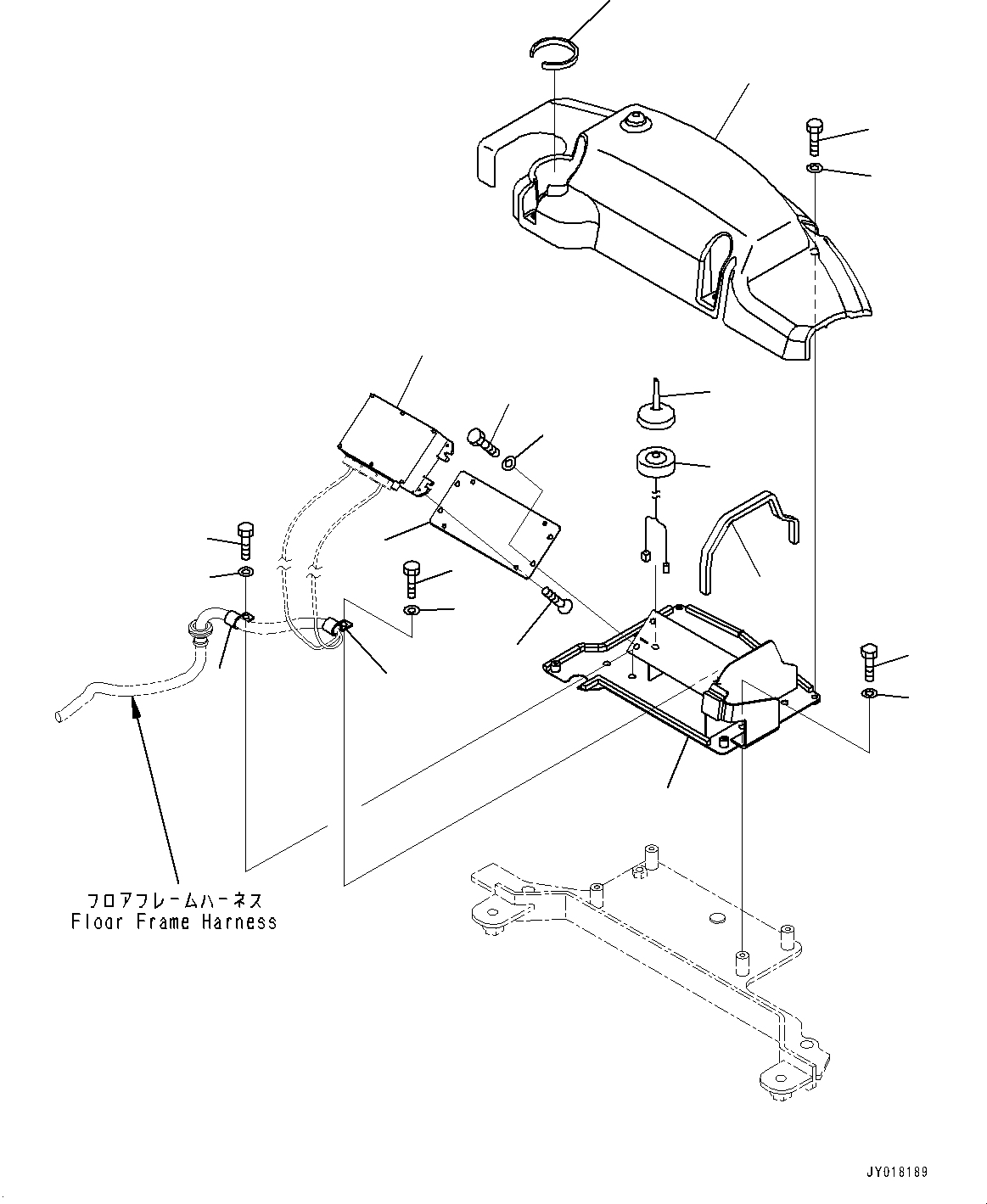 Excavators Komatsu / PC55MR-3 S/N 15001-UP (EU Spec.)(0000222c) / KOMTRAX Controller and Wiring Harness (#16511-)(E015001 : E0201-010001)