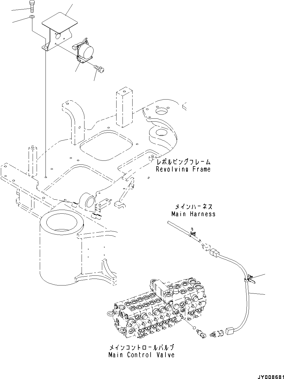 Excavators Komatsu / PC55MR-3 S/N 15001-UP (EU Spec.)(0000222c) / Travel Alarm (#15001-16000)(E023001 : E0420-002001)