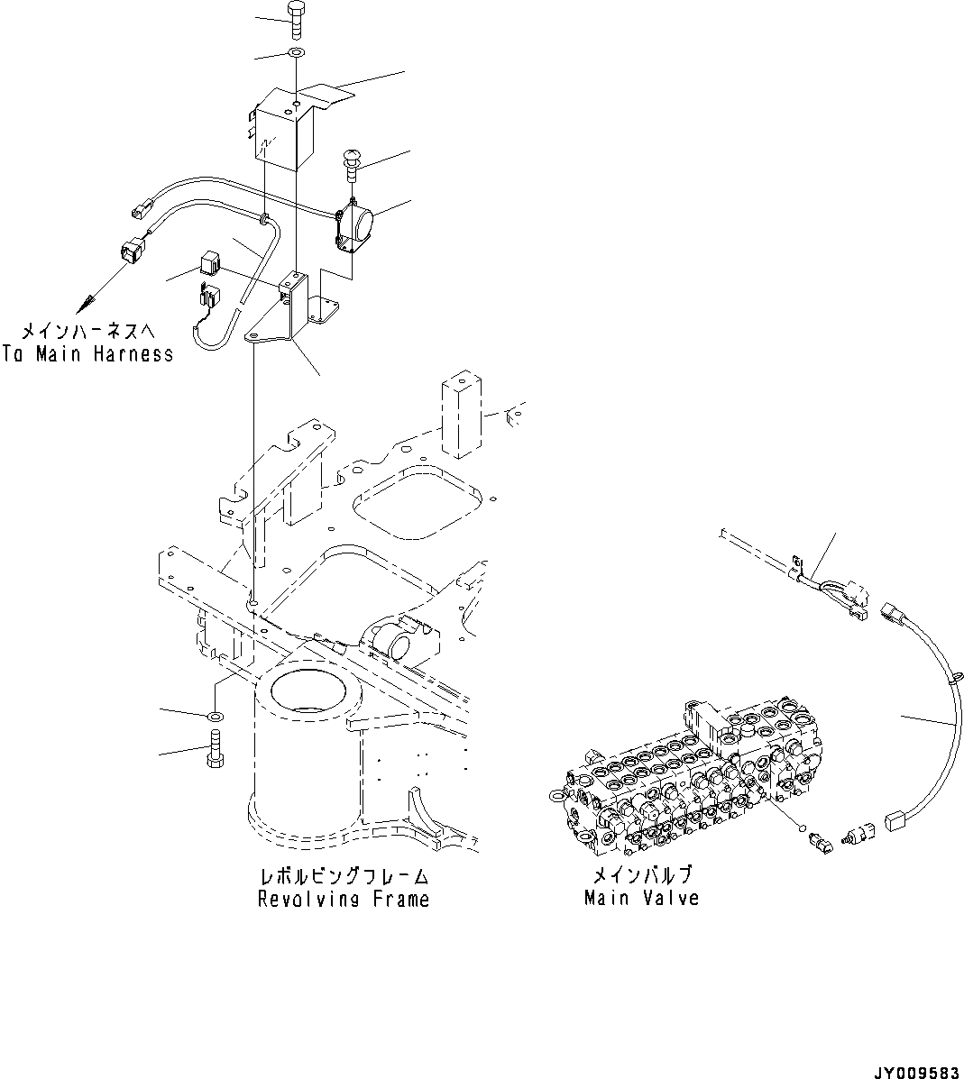 Excavators Komatsu / PC55MR-3 S/N 15001-UP (EU Spec.)(0000222c) / Travel Alarm (#15001-)(E025001 : E0420-003001)
