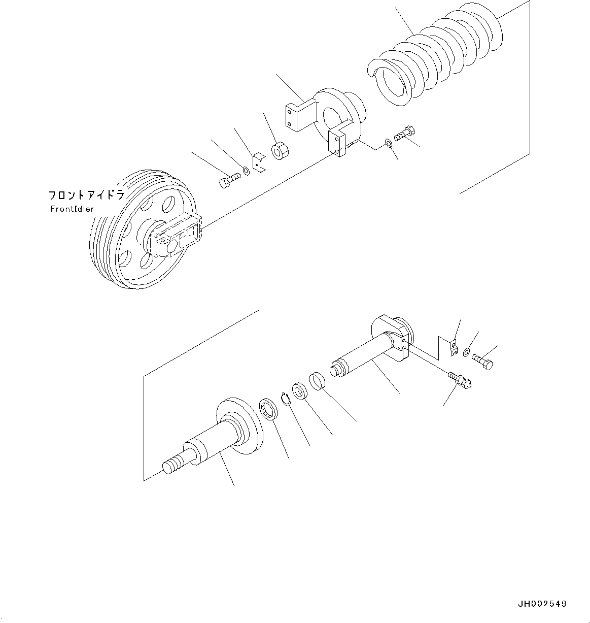 Excavators Komatsu / PC190LC-8 S/N K50001-UP(0000235U) / Front Idler, Idler Cushion(R001002 : R0110-001002)