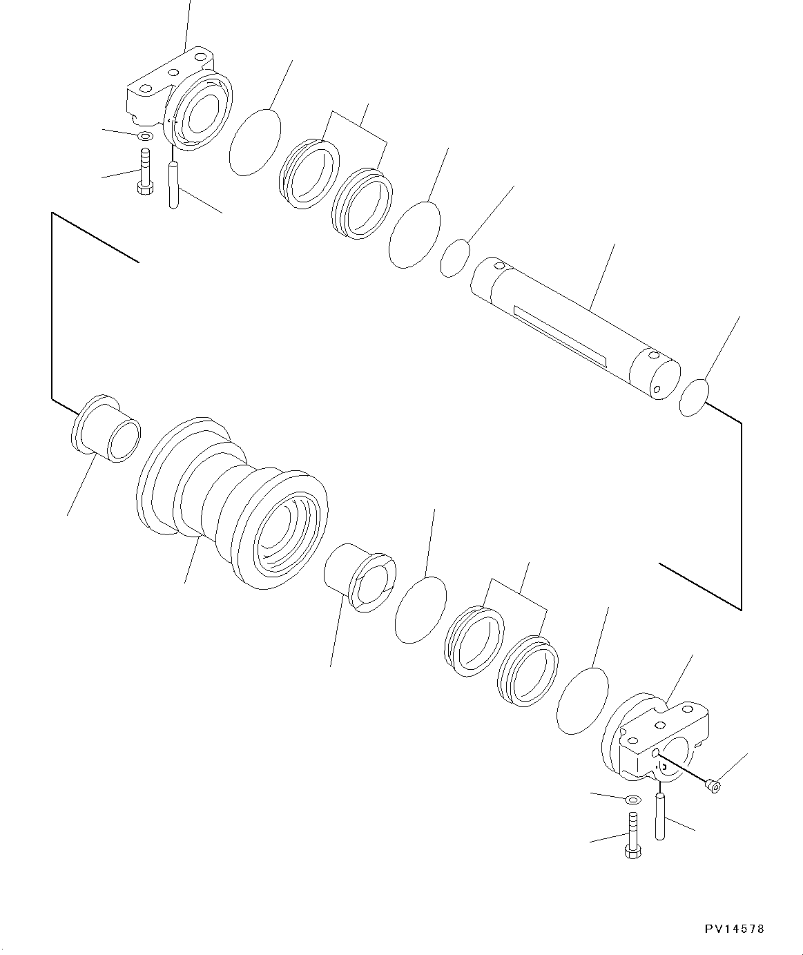 Excavators Komatsu / PC190LC-8 S/N K50001-UP(0000235U) / Track Roller(R002001 : R0200-001001)