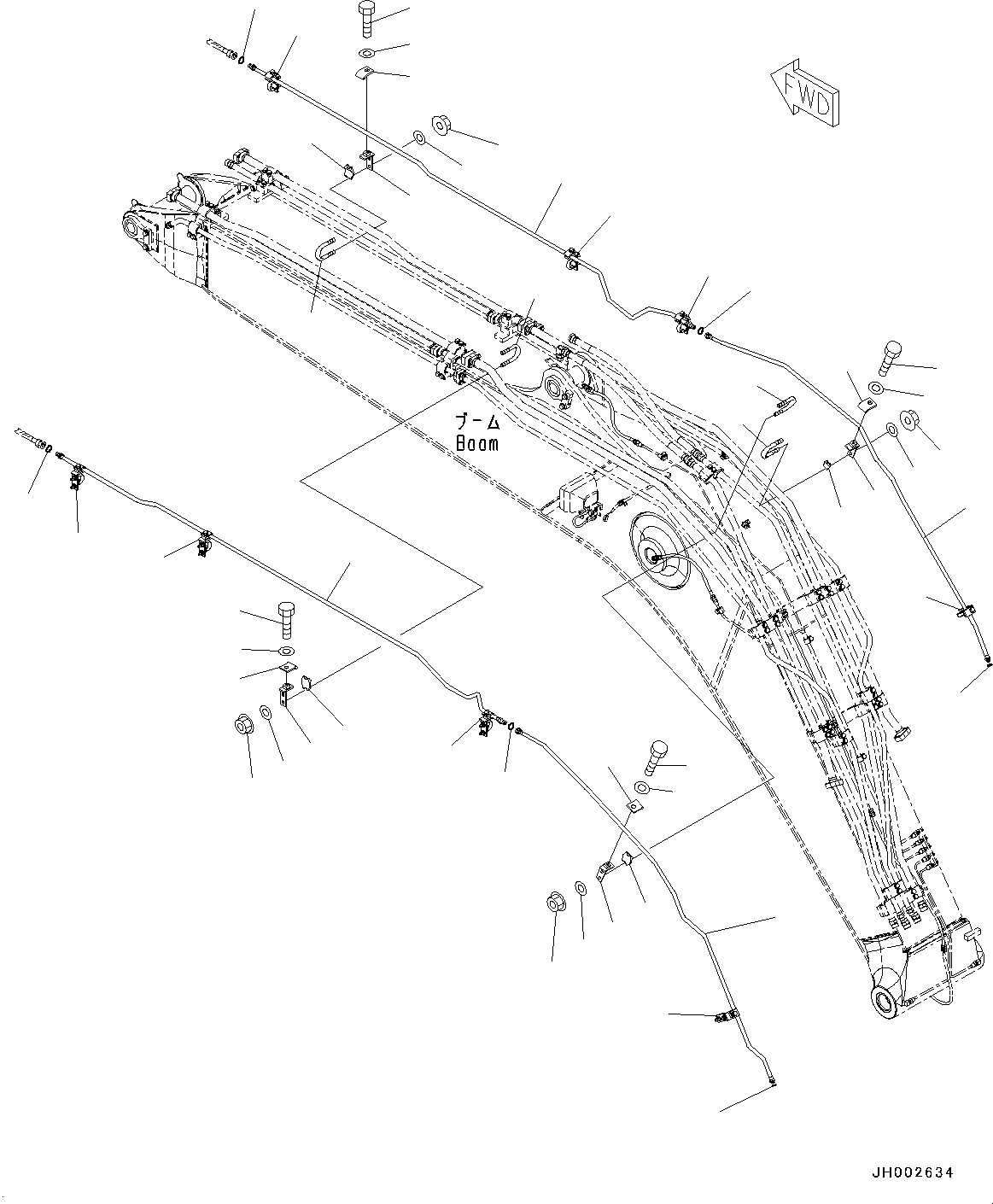 Excavators Komatsu / PC190LC-8 S/N K50001-UP(0000235U) / Boom, Quick Coupler(T016001 : T1110-007001)