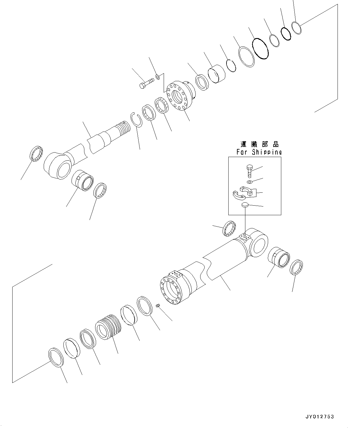 Excavators Komatsu / PC190LC-8 S/N K50001-UP(0000235U) / Adjust Cylinder, Inner Parts(T024001 : T1150-001001)