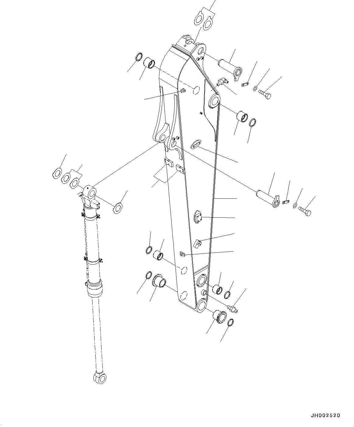 Excavators Komatsu / PC190LC-8 S/N K50001-UP(0000235U) / Arm, 2.9m, Arm(T038001 : T1200-012001)