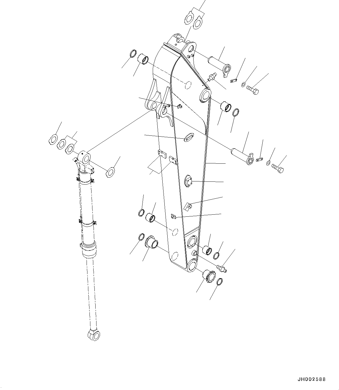 Excavators Komatsu / PC190LC-8 S/N K50001-UP(0000235U) / Arm, 2.9m, Additional Piping(T040001 : T1200-010001)
