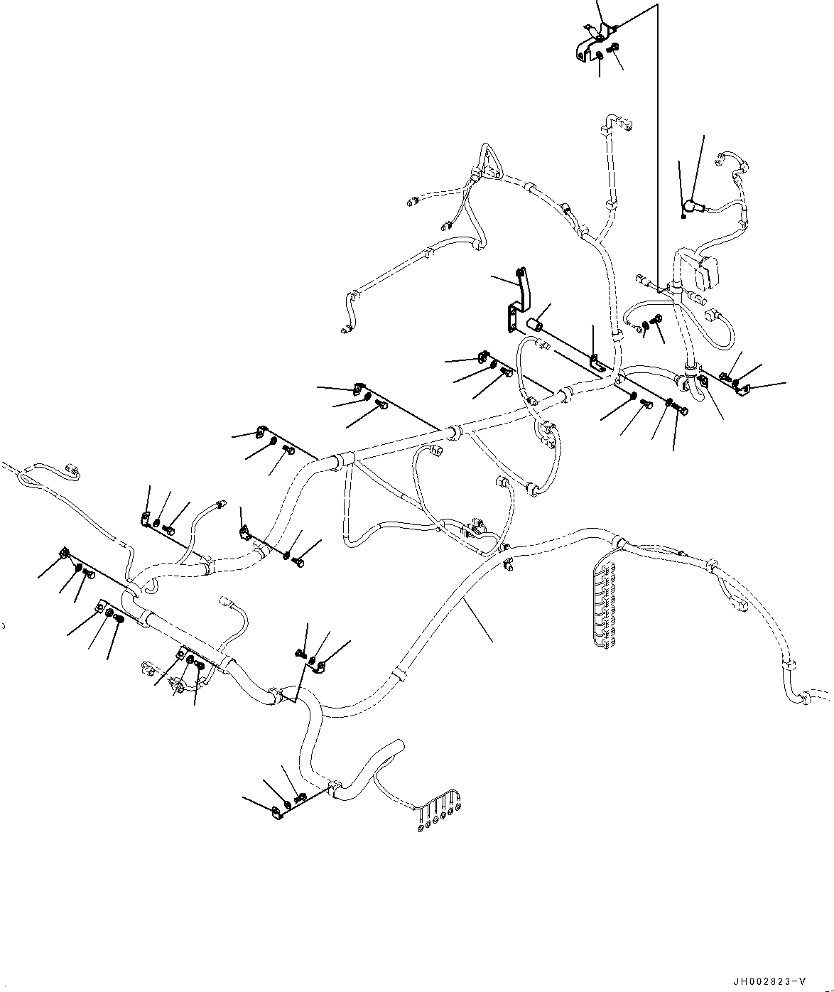 Komatsu parts book diagram for PC190NLC-8 S/N K50001-UP: ELECTRIC WIRING, FOR EU, MAIN HARNESS