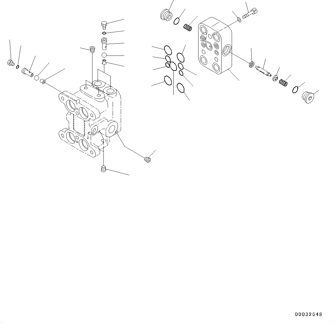 Komatsu parts book diagram for PC190NLC-8 S/N K50001-UP: CAB, 1-ACTUATOR, PPC VALVE FOR TRAVEL (2/2)