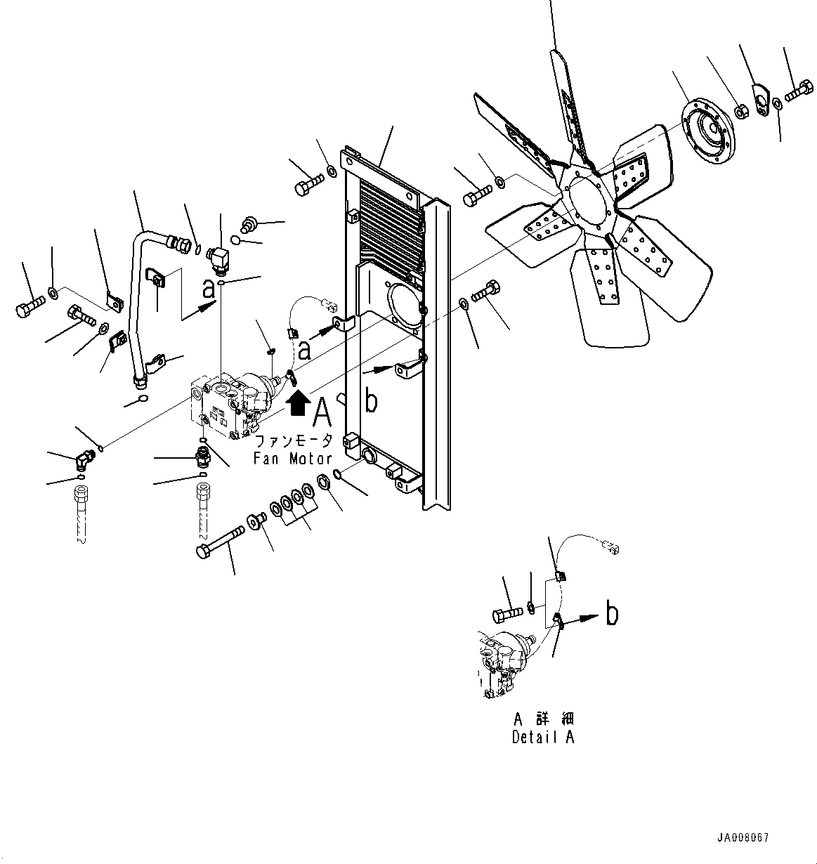 Bulldozers Komatsu / D65EX-16 S/N 80001-UP(0000238C) / Radiator, Motor Mounting (#82117-)(C004008 : C0100-003008)
