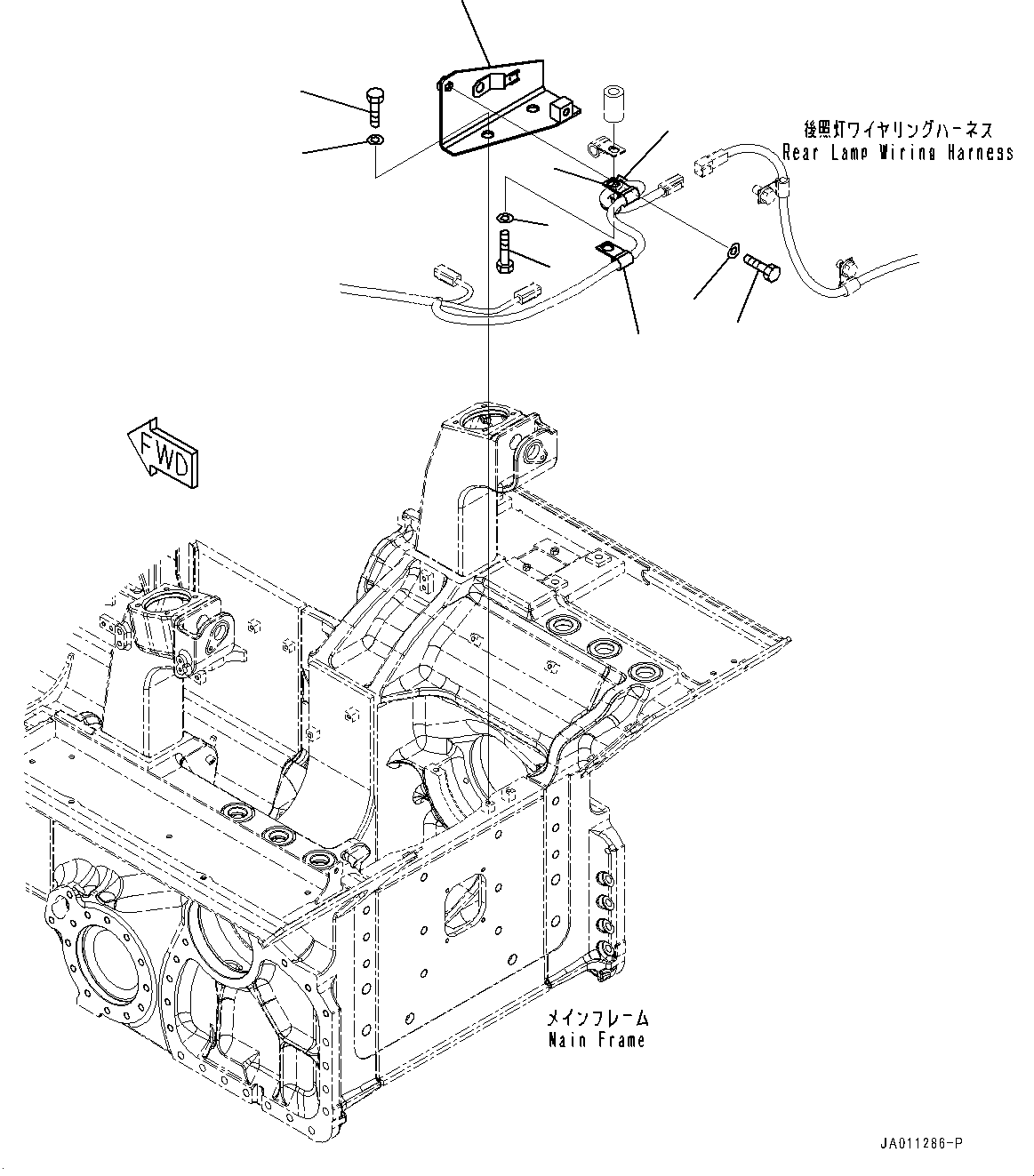 Bulldozers Komatsu / D65EX-16 S/N 80001-UP(0000238C) / Fuel Tank, Mounting (#81226-81401)(D003003 : D0100-004002)