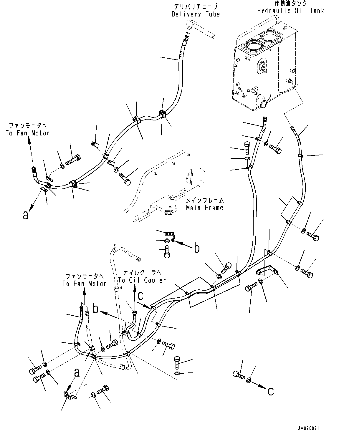 Bulldozers Komatsu / D65EX-16 S/N 80001-UP(0000238C) / Hydraulic Pump, Fan Motor Related Parts (#80001-)(H005003 : H0310-002003)