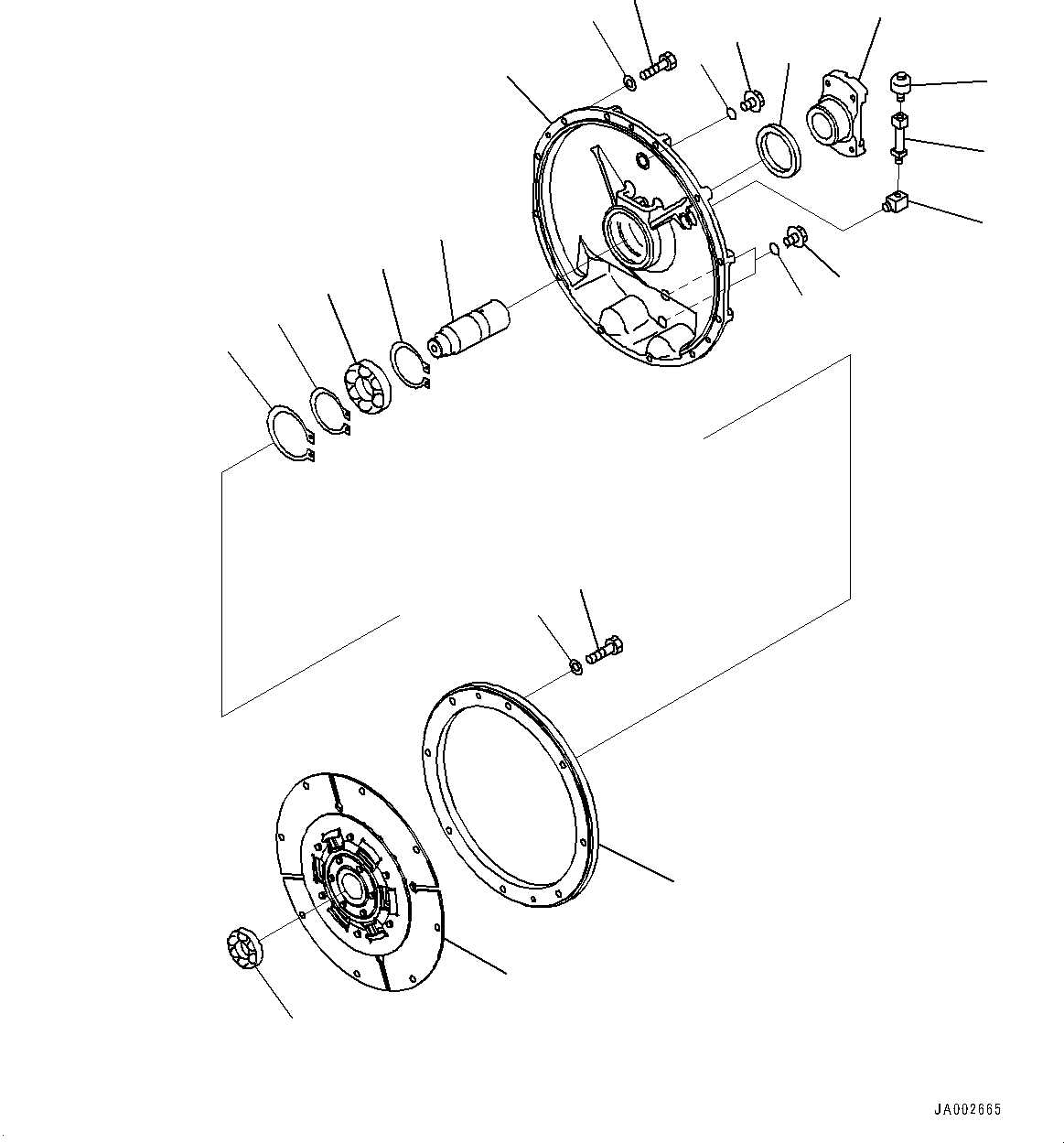 Bulldozers Komatsu / D65PX-16 S/N 80001-UP(0000239C) / Damper (#80001-)(B011001 : B0600-001001)