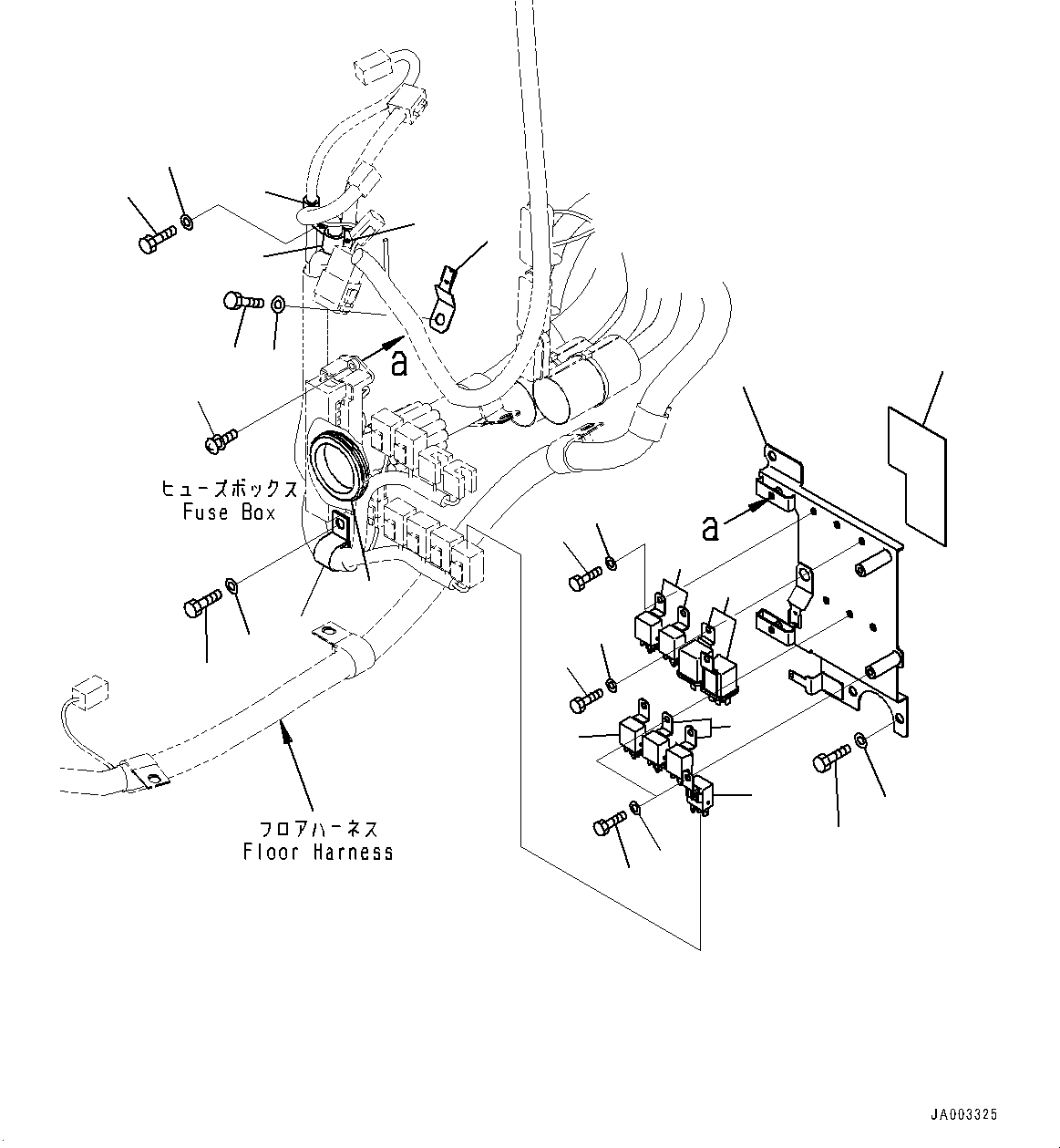 Bulldozers Komatsu / D65PX-16 S/N 80001-UP(0000239C) / ROPS Cab, Dashboard Cover (1/2) (#80001-)(K026055 : K0210-011044)