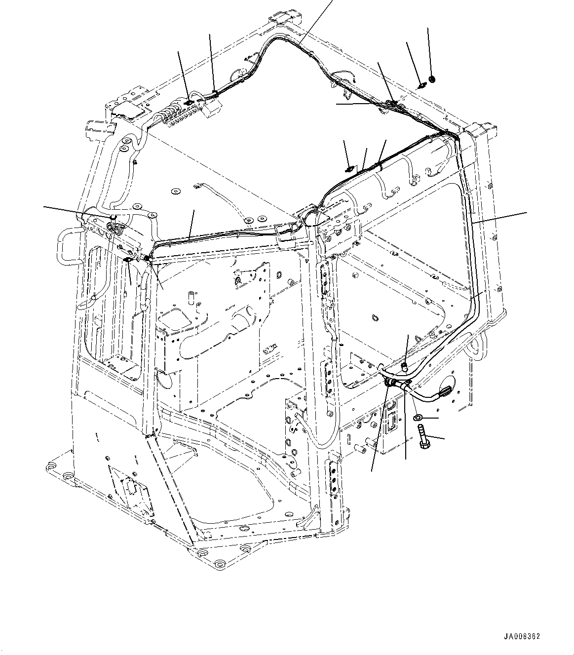 Bulldozers Komatsu / D65PX-16 S/N 80001-UP(0000239C) / ROPS Cab, Floor, Switch (#80001-)(K026056 : K0210-011045)