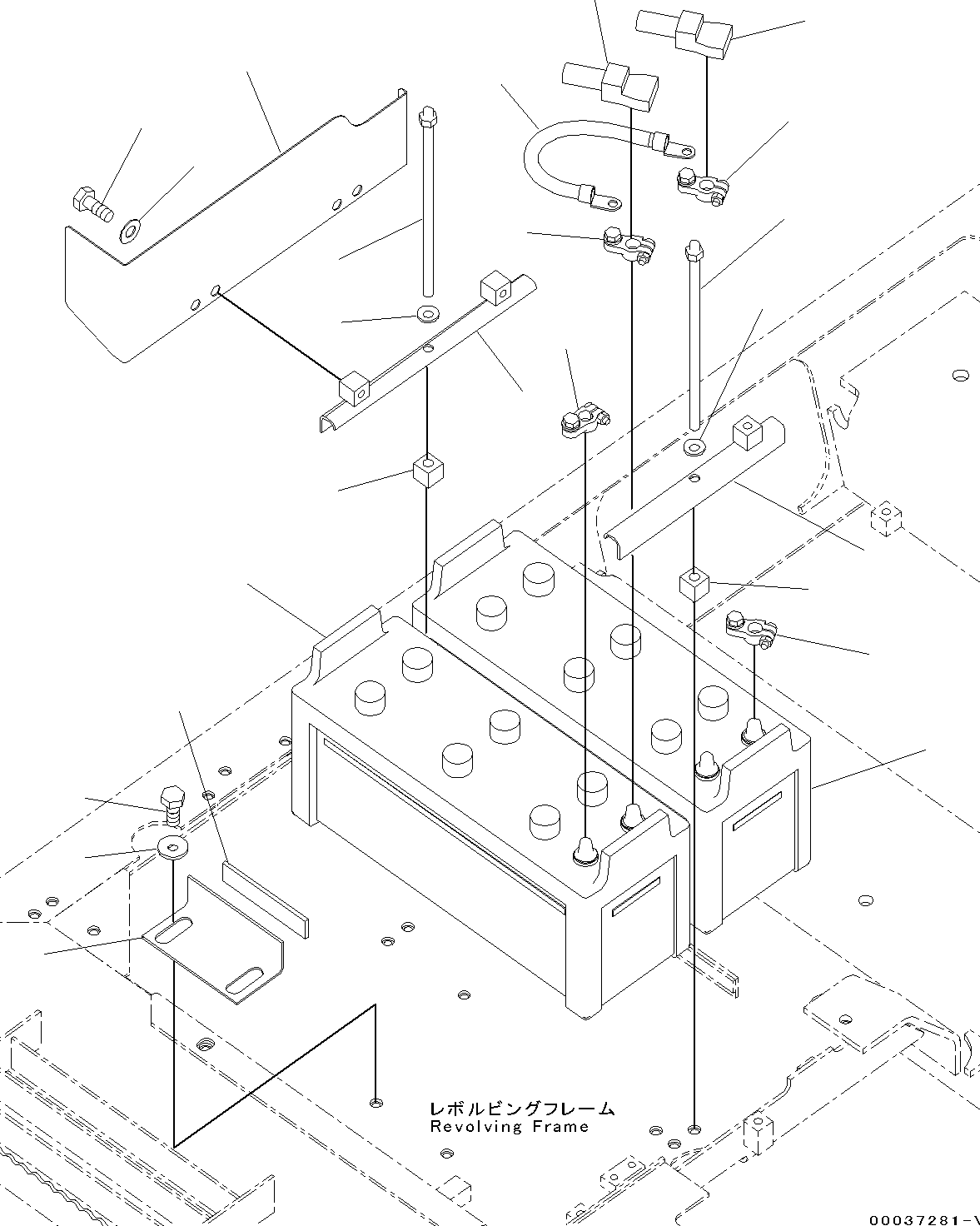 Excavators Komatsu / PC300-8 S/N C50001-UP(0000242B) / Battery (#C50001-)(E001001 : E0100-001001)