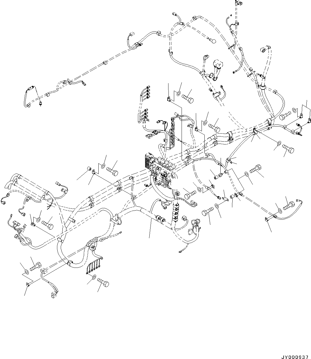 Excavators Komatsu / PC300-8 S/N C50001-UP(0000242B) / Electric Wiring Main Harness (1/3) (#C50001-)(E003002 : E0200-001002)